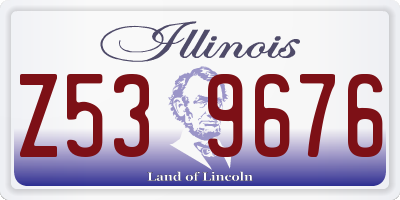 IL license plate Z539676