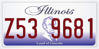 IL license plate Z539681