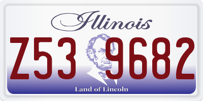 IL license plate Z539682