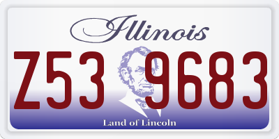 IL license plate Z539683