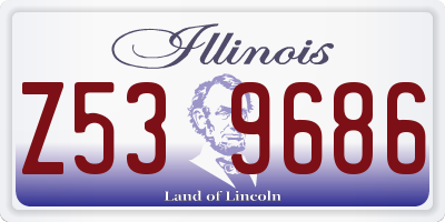 IL license plate Z539686