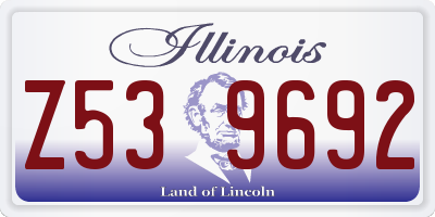 IL license plate Z539692