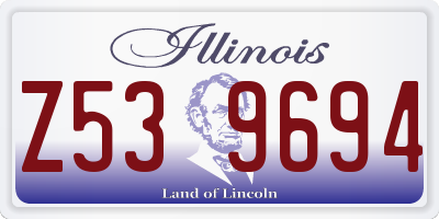 IL license plate Z539694