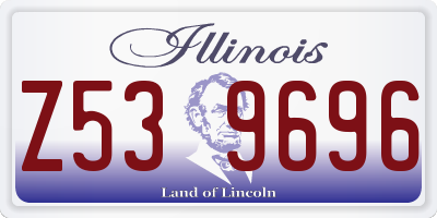 IL license plate Z539696