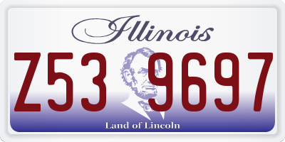 IL license plate Z539697