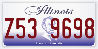 IL license plate Z539698