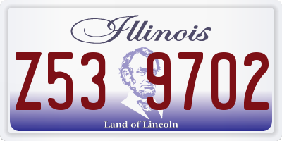 IL license plate Z539702