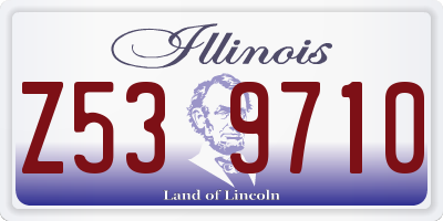 IL license plate Z539710