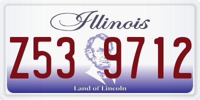 IL license plate Z539712