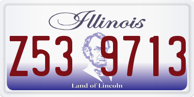 IL license plate Z539713