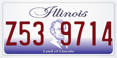 IL license plate Z539714