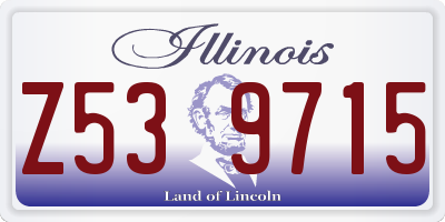 IL license plate Z539715