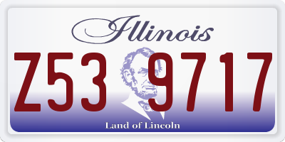 IL license plate Z539717