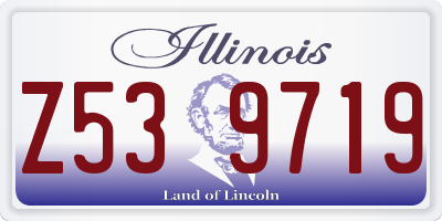 IL license plate Z539719