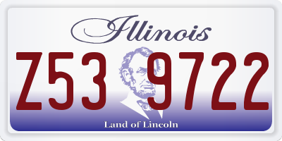 IL license plate Z539722