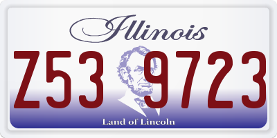 IL license plate Z539723