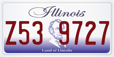 IL license plate Z539727