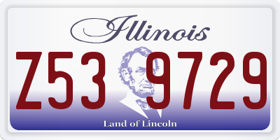 IL license plate Z539729