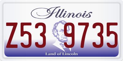IL license plate Z539735