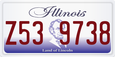 IL license plate Z539738