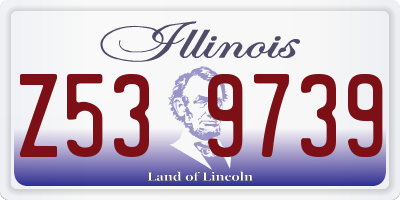 IL license plate Z539739