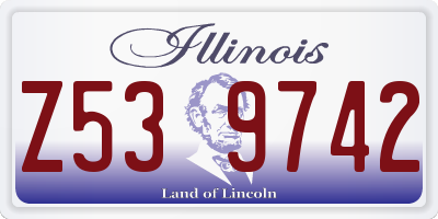 IL license plate Z539742
