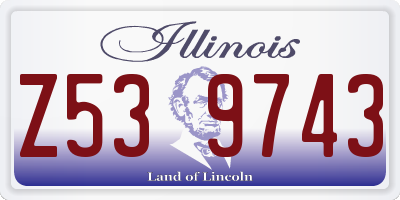 IL license plate Z539743