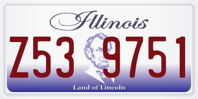 IL license plate Z539751