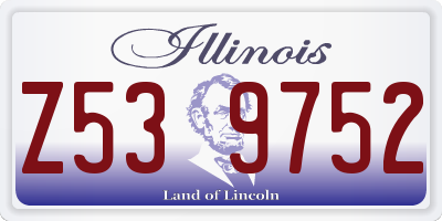 IL license plate Z539752