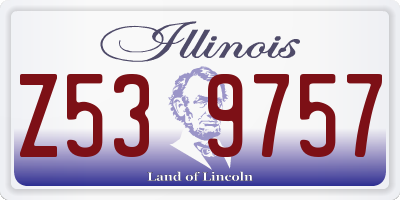 IL license plate Z539757