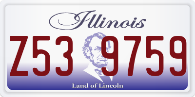 IL license plate Z539759