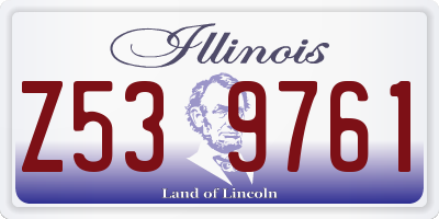 IL license plate Z539761