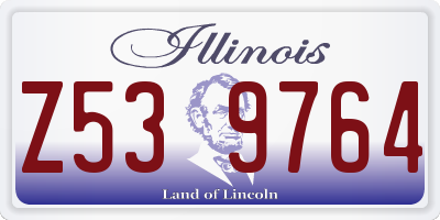 IL license plate Z539764