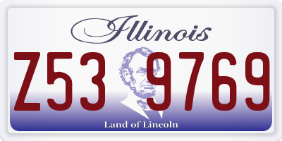 IL license plate Z539769