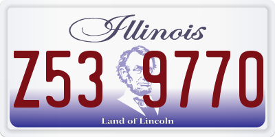 IL license plate Z539770