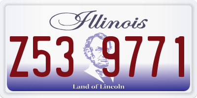 IL license plate Z539771