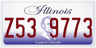 IL license plate Z539773