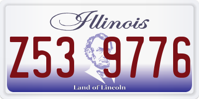 IL license plate Z539776