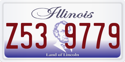 IL license plate Z539779
