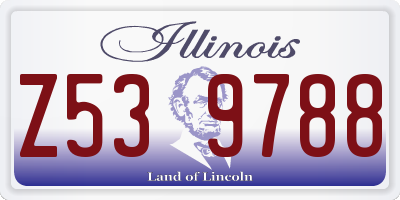 IL license plate Z539788