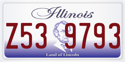 IL license plate Z539793