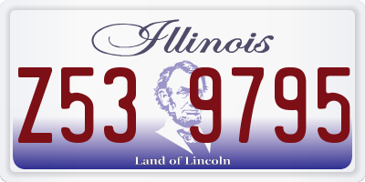IL license plate Z539795