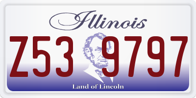 IL license plate Z539797