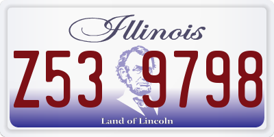 IL license plate Z539798