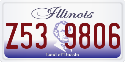 IL license plate Z539806
