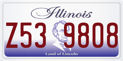 IL license plate Z539808
