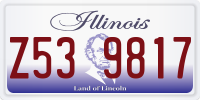 IL license plate Z539817