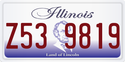 IL license plate Z539819