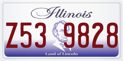 IL license plate Z539828