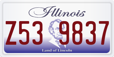 IL license plate Z539837